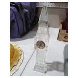 LEADED CRYSTAL BIG BEN FIGURINE