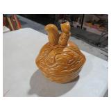 CERAMIC SQUIRREL NUT BOWL