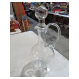 VTG CLEAR GLASS DECANTER