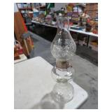 VTG GLASS OIL LAMP W/ STACK