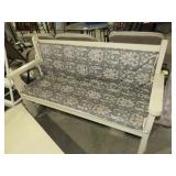 NICE WOOD PADDED SEAT BENCH