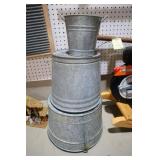 3 OLD GALVANIZED BUCKETS