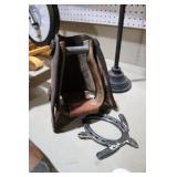 HORSE SHOE TURTLE & OLD STIRRUP