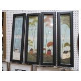 (4) FRAMED BUILDING PRINTS WARREN KIMBALL