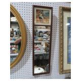 FRAMED LADY PRINT MIRROR