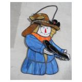 STAINED GLASS SCARECROW WALL HANGING
