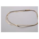 20" 1.8GR 14K GOLD HERRINGBONE NECKLACE