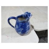 NICE BLUE SWIRLED BUTTER MILK PITCHER