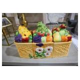 VINTAGE FRUIT THEME CANNISTER SET