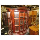 WALL HANGING 1 DR CARVED CURIO CABINET