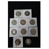 (10) PROOF KENNEDY HALF DOLLARS