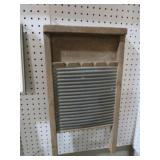 ANTIQUE TOP NOTCH ZINC WASHBOARD