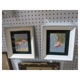 PAIR FRAMED 1960