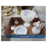 MILKGLASS COLLECTION - COMPOTE, SHAKERS & MISC