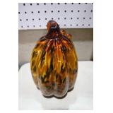 BLOWN GLASS PUMPKIN