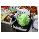 BOWLING BALL, BAG, SHOES SIZE 9
