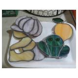 LEADED GLASS WALL HANGINGS