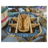 PETERSBORO DIVIDED BASKET W/ UTENSIL BASKET