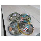 (4) WOVEN MESH FOOD DOMES