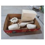 LENOX VASE, TRINKET DISH & ORNAMENTS