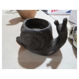 CAST IRON SNAIL CANDLEHOLDER