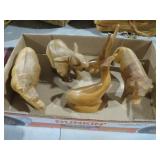 COLL. CARVED WOOD ANIMALS