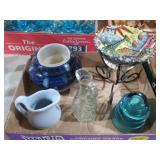 COLL. VASES , PITCHER, INSULATOR & MISC