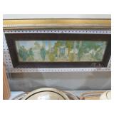 ANTIQUE FRAMED EGYPTIAN THEMED PRINT