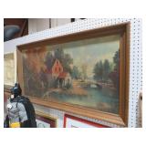 GRIST MILL FRAMED PAINTING