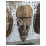 WOOD CARVED TRIBAL MASK