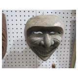 WOOD CARVED TRIBAL MASK W/ TEETH