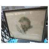 ANTIQUE FRAMED YOUNG CHILDS PICTURE