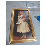 GOLD FRAMED VICTORIAN GIRL