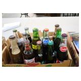 COLL. VINTAGE GLASS SODA BOTTLES