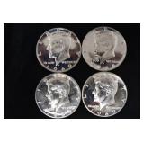(1) 1968 S, (3) 1969 S KENNEDY HALF DOLLAR 40% SIL
