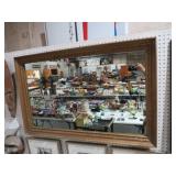 LRG GOLD ORNATE FRAMED WALL MIRROR