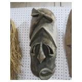 WOOD CARVED TRIBAL MASK