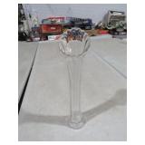 VTG JB HIGBEE GLASS SWUNG VASE