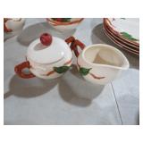 FRANCISCAN EARTHENWARE APPLE SUGAR/CREAMER