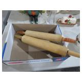 (2) WOODEN ROLLING PINS