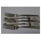 (5) WESTMORLAND STERLING SILVER FORKS - 230 GRAMS