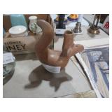 VTG MEXICAN STYLE ZOOMORPHIC TERRACOTA POTTERY VES