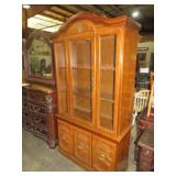 WOOD 2 PC 4DR CHINA  HUTCH