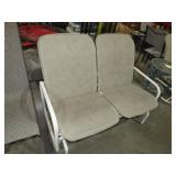 METAL FRAMED PADDED SEAT PORCH GLIDER