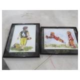 PAIR KENNETH GATEWOOD NFL CHILDRENS PRINTS
