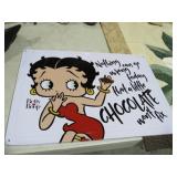 METAL BETTY BOOP ADV. SIGN
