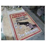 METAL 2ND AMENDMENT ADV. SIGN