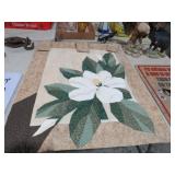 HAND QUILTED MAGNOLIA WALL HANGING