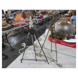 COLL. METAL & WROUGHT IRON EASELS /BOOK STANDS