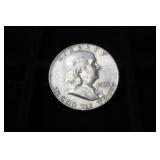 1963 D FRANKLIN HALF DOLLAR 90%